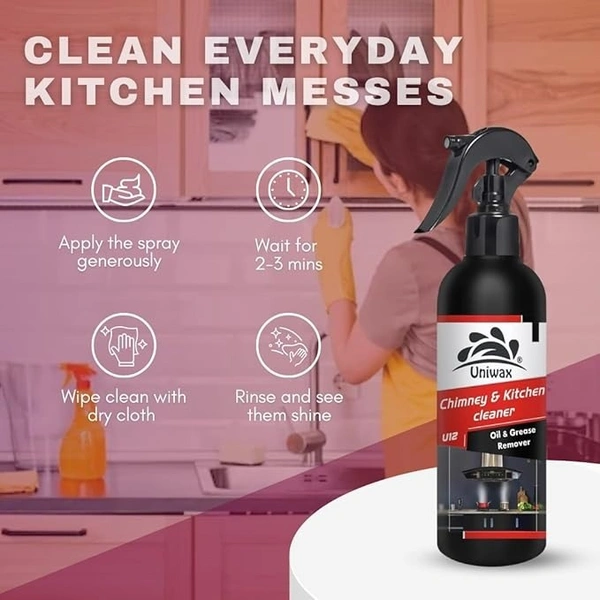 Uniwax Chimney and Kitchen Cleaner U12 remove tough grease, oil, and soot. - 5 liter