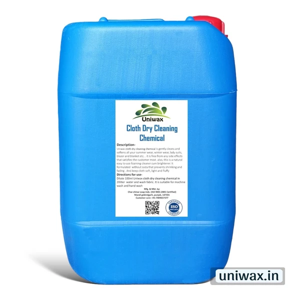 uniwax cloth dry cleaning chemical concentrate - 20kg