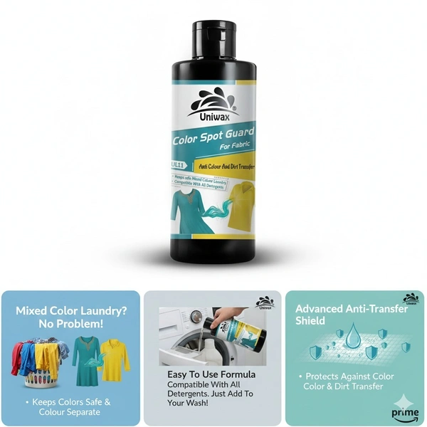uniwax color spot guard anti-Dye Transfer Mixed Color Protector Color Safe - 200-gm