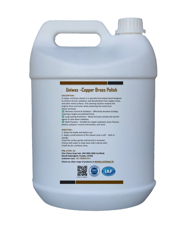 uniwax copper brass Uniwax Copper & Brass Cleaner – Instantly Removes Tarnish & Restores Shine – Gentle & Effective Metal Polish - 5kg