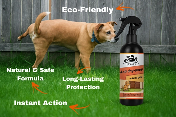 uniwax anti dog-poop / stop dogs from pooping or peeing outside gates / Street dog repellent / Stop Doing Potty - 200 ml