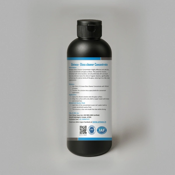 uniwax glass cleaner concentrate 1:20 - 200 ml