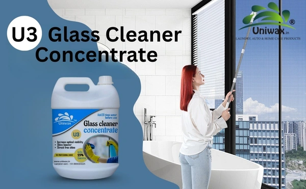 Uniwax Professional Glass Cleaner - High-Performance Shine for Home & Car - 5kg