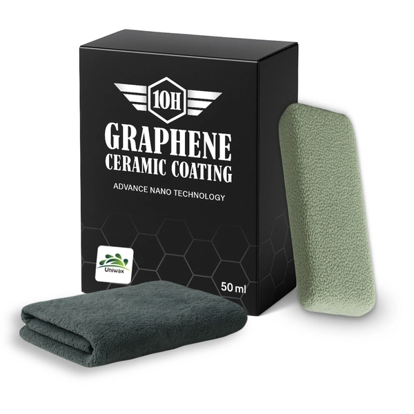 Uniwax Advanced Nano-Tech Graphene Ceramic Coating 50ml | High Gloss & UV Shield | Car & Bike Surface Protection Solution