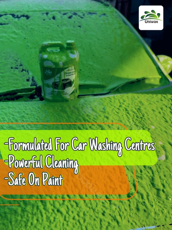 Uniwax color foam wash with wax colour foam car wash shampoo - 5kg, Green