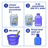  Liquid Handwash Concentrate, 5 Liter Makes 20 Liter | Germ Protection & Moisturizing Formula | Long-Lasting Fragrance - 20kg