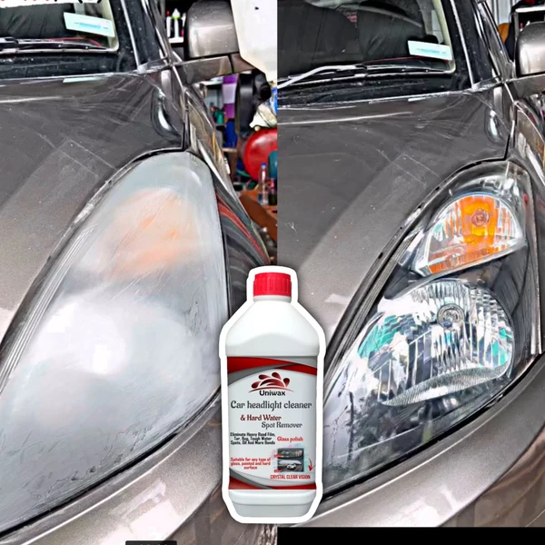 uniwax headlight cleaner spray / headlight restore for Cloudy, Dull, Yellowed headlights - 5 liter