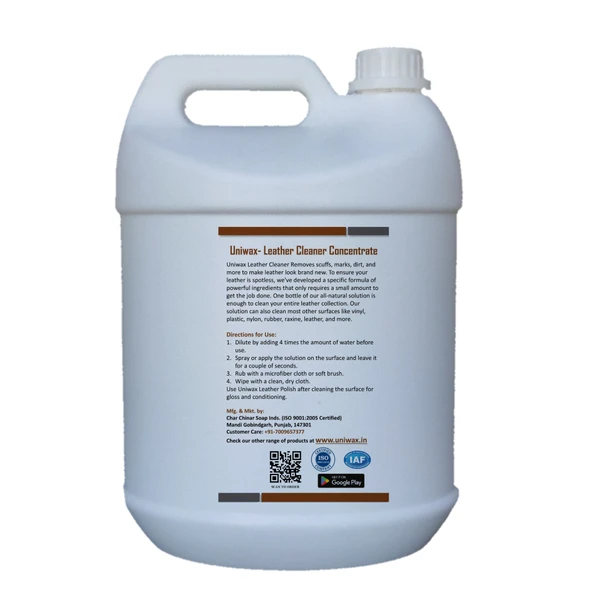 Leather cleaner concentrate Leather stain remover - 5kg