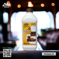 uniwax leather polish / leather conditioner natural color - 200 gram