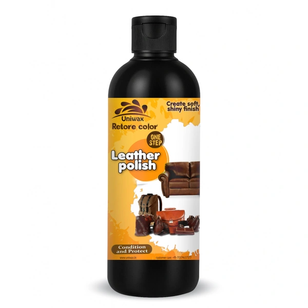 uniwax leather polish / leather conditioner natural color - 200 gram