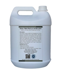 UniWax Matte Paint Automotive Polish – Non-Glossy Finish Protector for Cars & Bikes – UV & Dust Resistant Formula - 5 liter