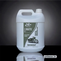 UniWax Matte Paint Automotive Polish – Non-Glossy Finish Protector for Cars & Bikes – UV & Dust Resistant Formula - 5 liter