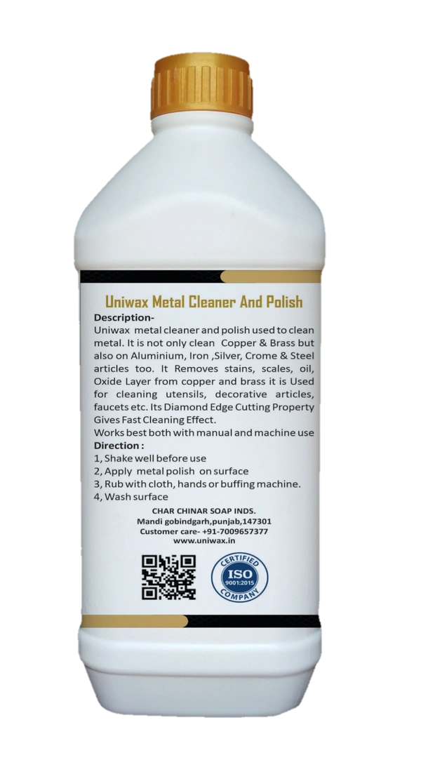Uniwax Metal Polish – Removes Tarnish, Rust & Oxidation for Stainless Steel, Brass, Copper & More - 1kg