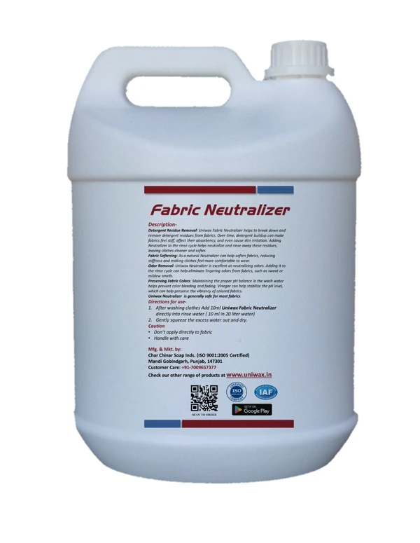  Fabric neutralizer Color Safe Vinegar fabric freshener - 5 Liter