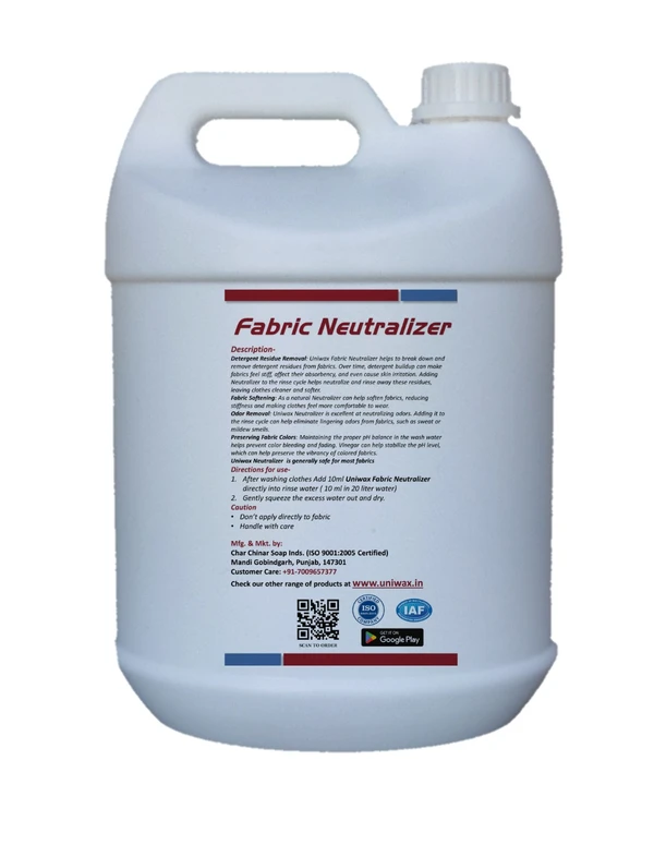  Fabric neutralizer Acetic acid color safe - 5 Liter