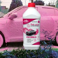 Uniwax color foam wash with wax colour foam car wash shampoo - 1kg, Pink