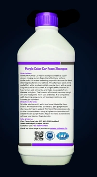 Uniwax color foam wash with wax colour foam car wash shampoo - 1kg, Purple