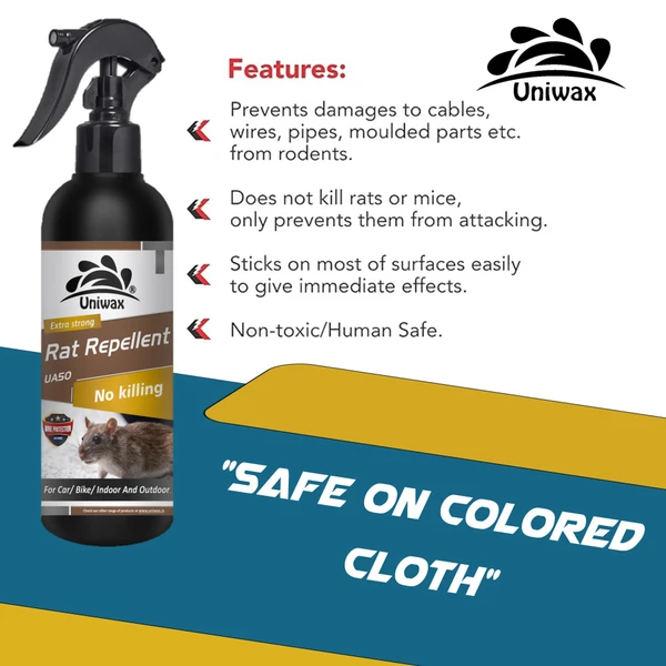 Rat repellent Highly Effective Protect Wires In Car, Bike & Outdoor Utilities Non Toxic Only Repels - 200ml