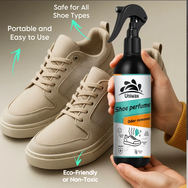 Uniwax Shoe Perfume / Odor remover instant shoe fresh spray perfect for gym shoes, sneakers, and boots - 200ml