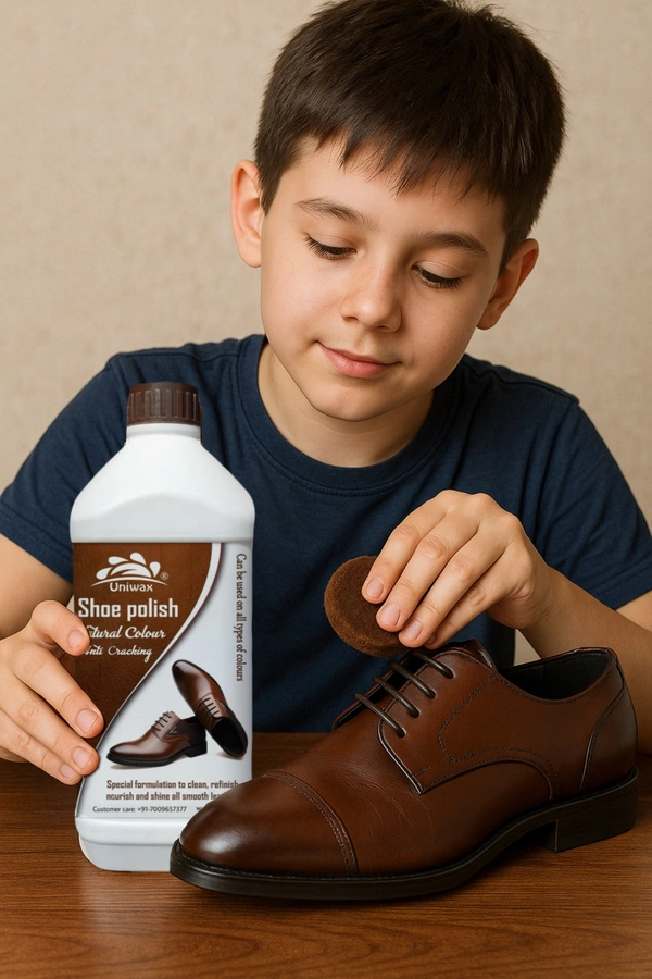 Uniwax Leather Shoe Polish Natural colour – Premium Shoe Shine for All Leather Colors – Nourishes, Protects & Restores – Long-Lasting Gloss - 20 kg