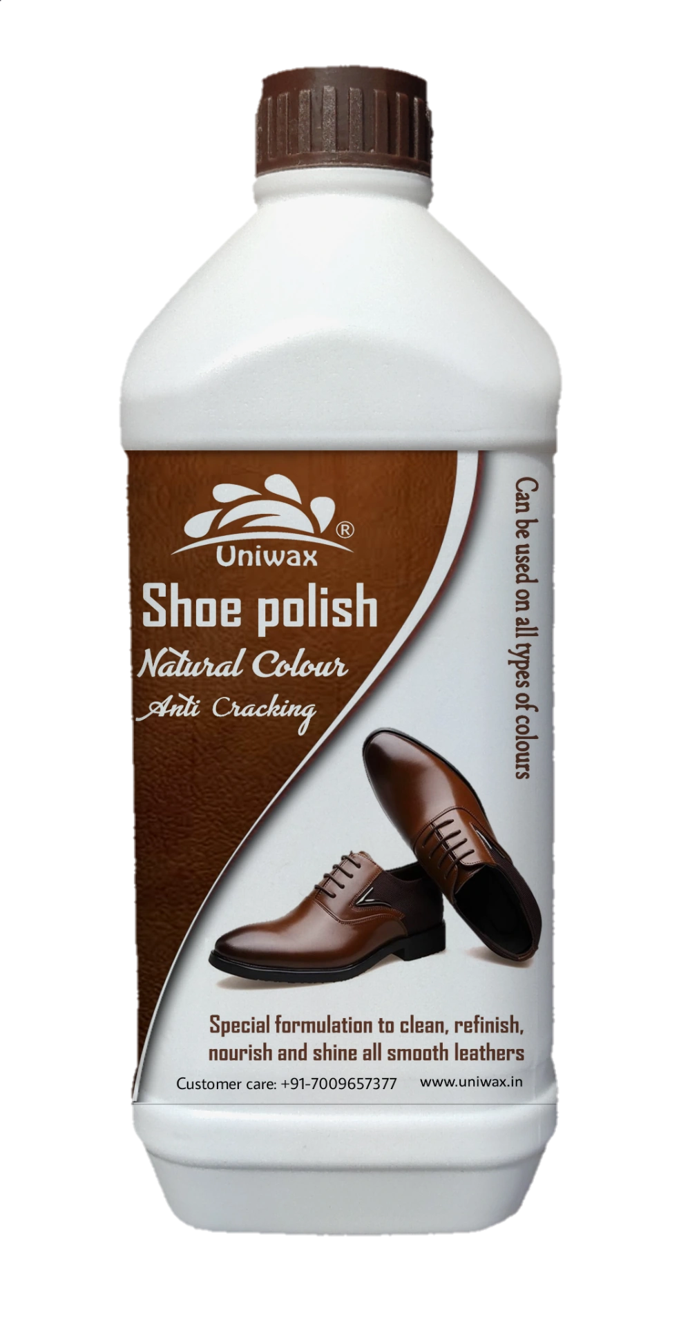 Uniwax Leather Shoe Polish Natural colour – Premium Shoe Shine for All Leather Colors – Nourishes, Protects & Restores – Long-Lasting Gloss - 1 kg