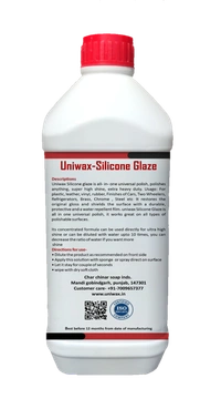 Uniwax Silicone Glaze Car Polish – High Gloss Shine & Protection for Paint, Plastic, Rubber & Leather – Water-Repellent & Long-Lasting Formula - 1 kg