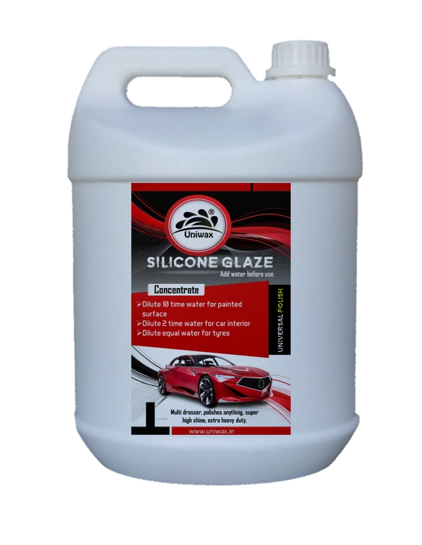 Uniwax Silicone Glaze Car Polish – High Gloss Shine & Protection for Paint, Plastic, Rubber & Leather – Water-Repellent & Long-Lasting Formula - 5kg