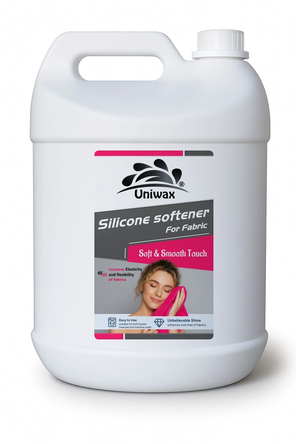Silicone fabric softener / smooth and shiny fabric finish / long-lasting softness, Reduces ironing effort - 5 KG