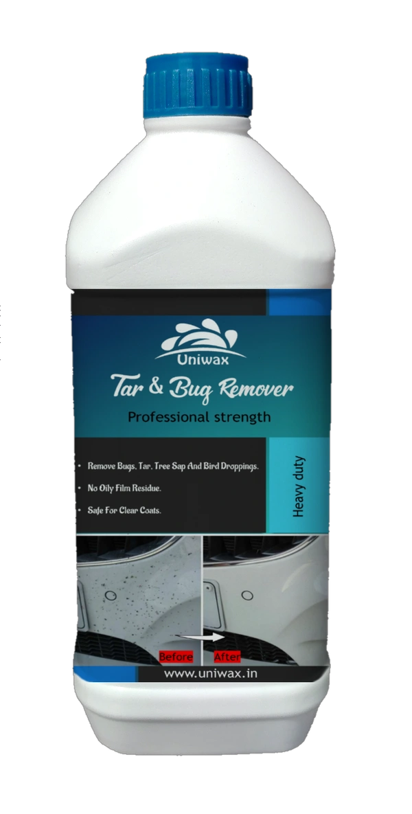 Uniwax Heavy-Duty Tar Remover | Removes Tar, Grease & Road Grime | Safe for Paint & Glass - 1 liter