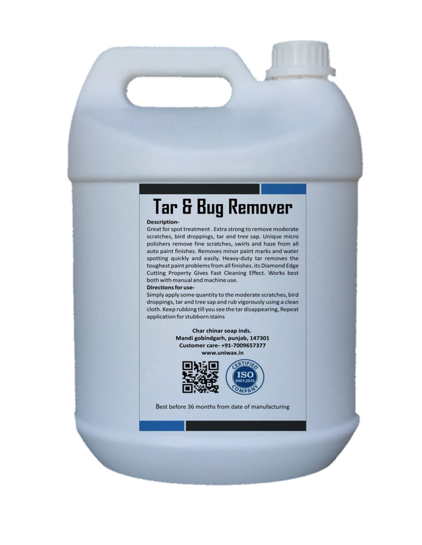Uniwax Tar & Bug Remover Spray - Fast-Acting Formula for Windshields, Bumpers & Paint, Safe on All Surfaces. - 5 liter