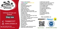 uniwax glass cleaner concentrate 1:20 - 20kg