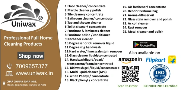 UNIWAX Aluminium Cleaner and Brightener | Remove Oxidation, Dust, Cement and Heavy Dust Particles | Clean & Restore - 5kg