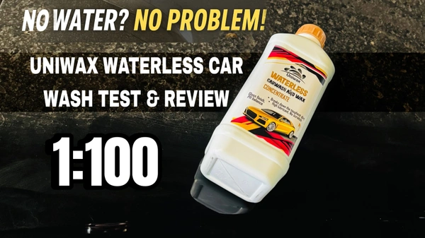 Uniwax drywash or Waterless car wash with wax concentrate Rinseless Car Wash | Eco Friendly Quick Detailer Spray | Exterior Car Cleaning | Car Care Products 1:100 - 5 kg