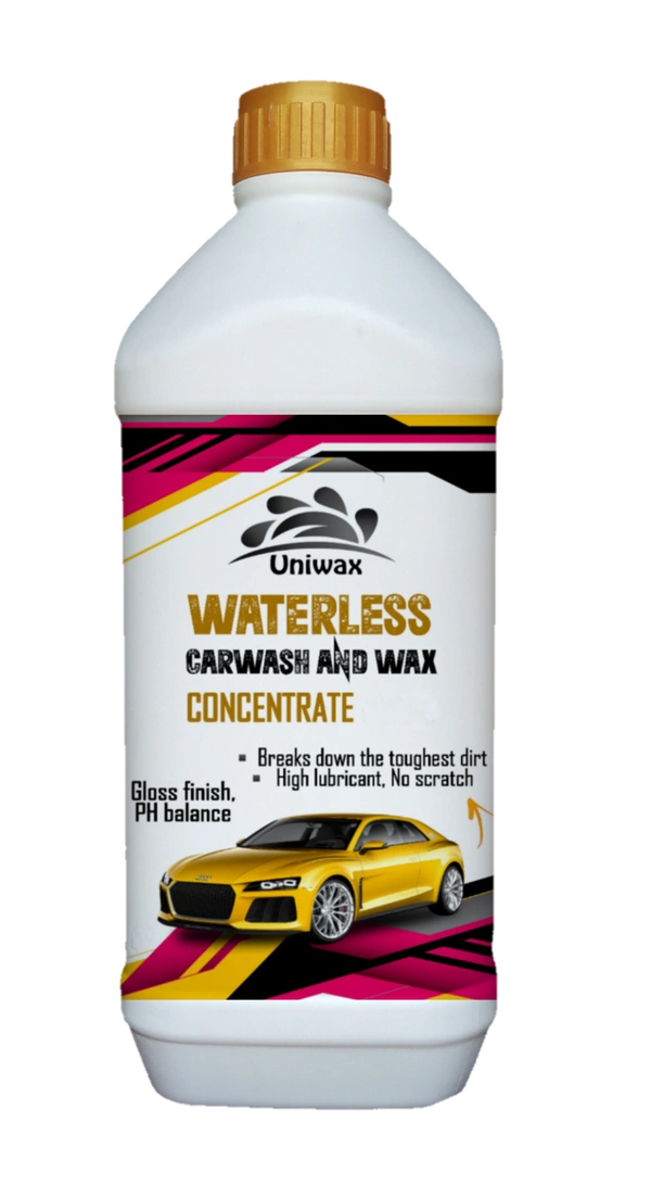 Uniwax drywash or Waterless car wash with wax concentrate Rinseless Car Wash | Eco Friendly Quick Detailer Spray | Exterior Car Cleaning | Car Care Products 1:40 - 1 kg