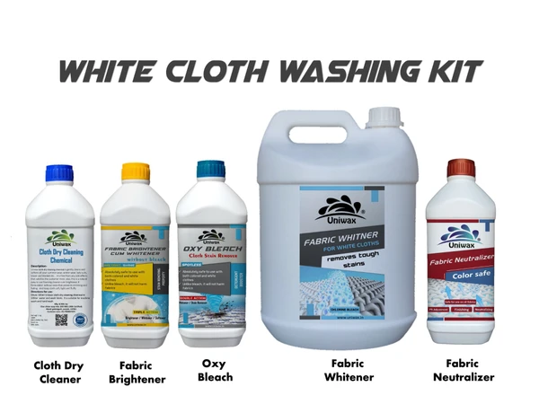 White cloth washing kit fabric whitener, fabric shiner and stain remover