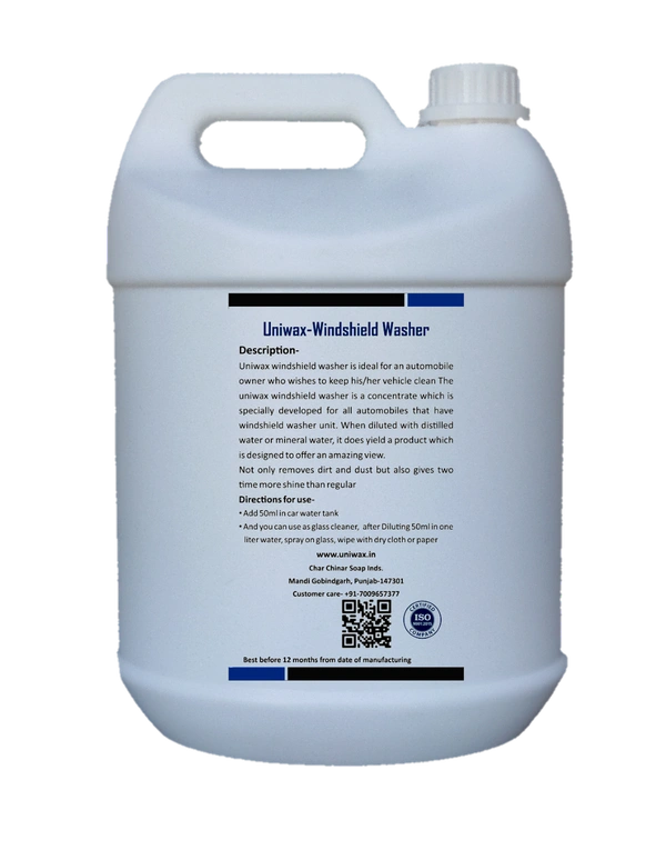 Uniwax All-Season Windshield Washer Fluid  Concentrated Cleaner for Cars, Removes Dirt & BugsUniwax All-Season Windshield Washer Fluid Concentrated Cleaner for Cars, Removes Dirt & Bugs - 5kg