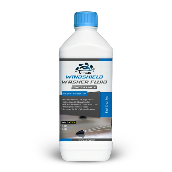 Uniwax All-Season Windshield Washer Fluid Concentrated Cleaner for Cars, Removes Dirt & Bugs - 1kg