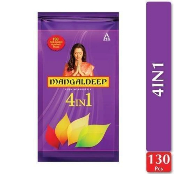 Mangaldeep 4 In 1 Agarbatti - 114pcs