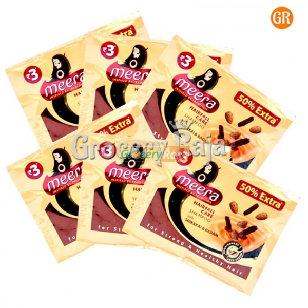 Meera Sikhai Shampoo Sachet (6pcs)
