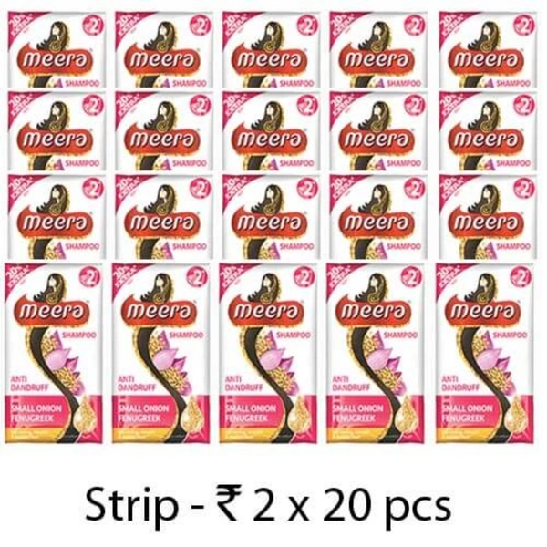 Meera Onion Shampoo Sachtes ( 20 Pcs ) - 20pcs