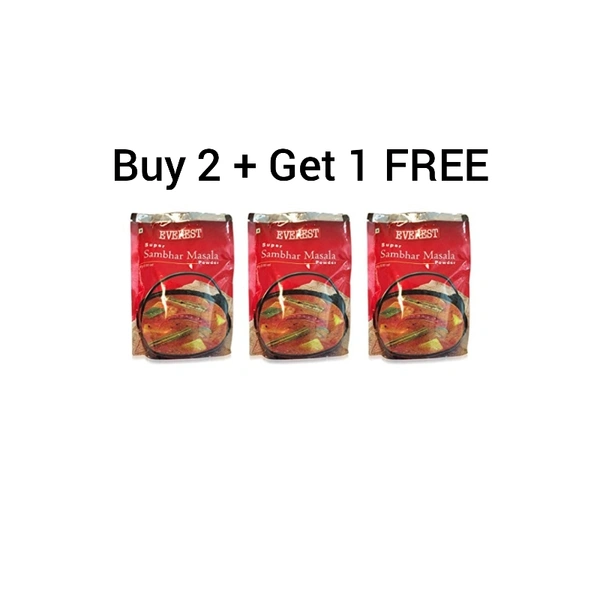 Everest Sambar Powder / Masala - 100g x 3pkts, Buy 2 Get 1 Free