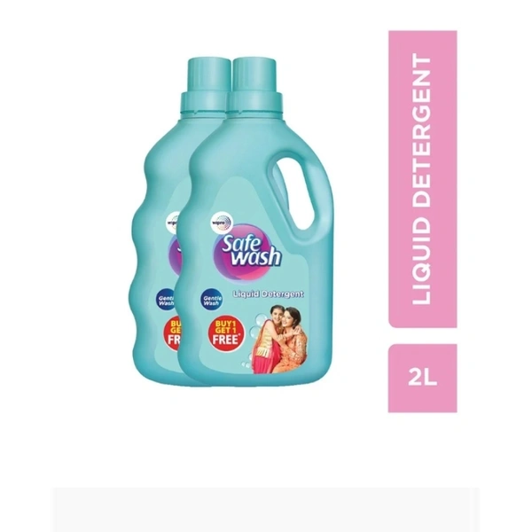 Safe Wash Liquid Detergent - Buy 1 ltr + Get 1 ltr