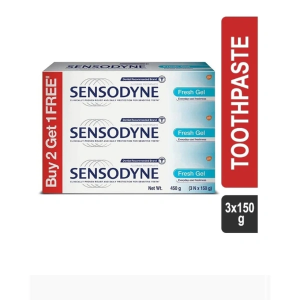 Sensodyne Fresh Gel Paste - 3x150g