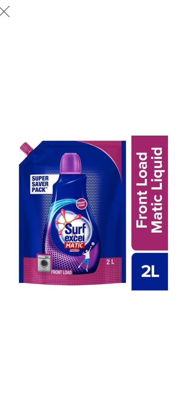 Surf Excel Front Load Liquid - 2 ltr , super value pack