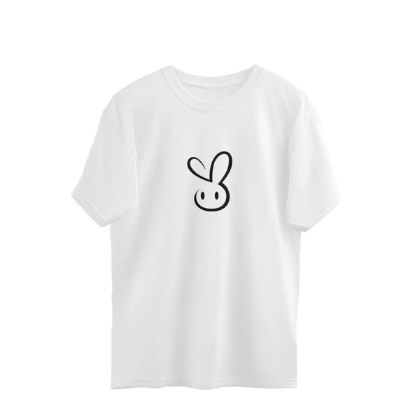 CuteBunny Oversized T-shirt - S, White