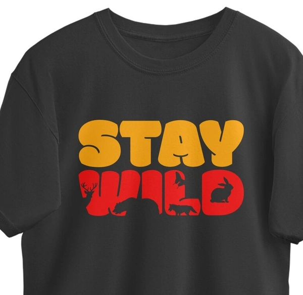 CuteBunny StayWild Oversized T-shirt - S, Shark Black