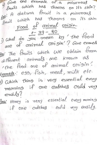 CLASS 4 ENGLISH MEDIUM OUR ENVIRONMENT QUESTION ANSWER PAGE-30-40