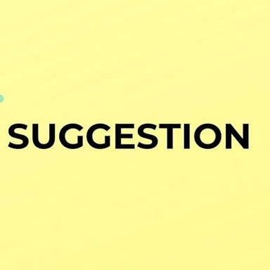 SUGGETION NOTES