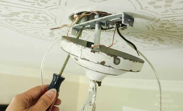 Chandelier Installation 