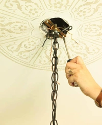 Chandelier Installation 